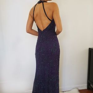 Purple Silk Dress vintage